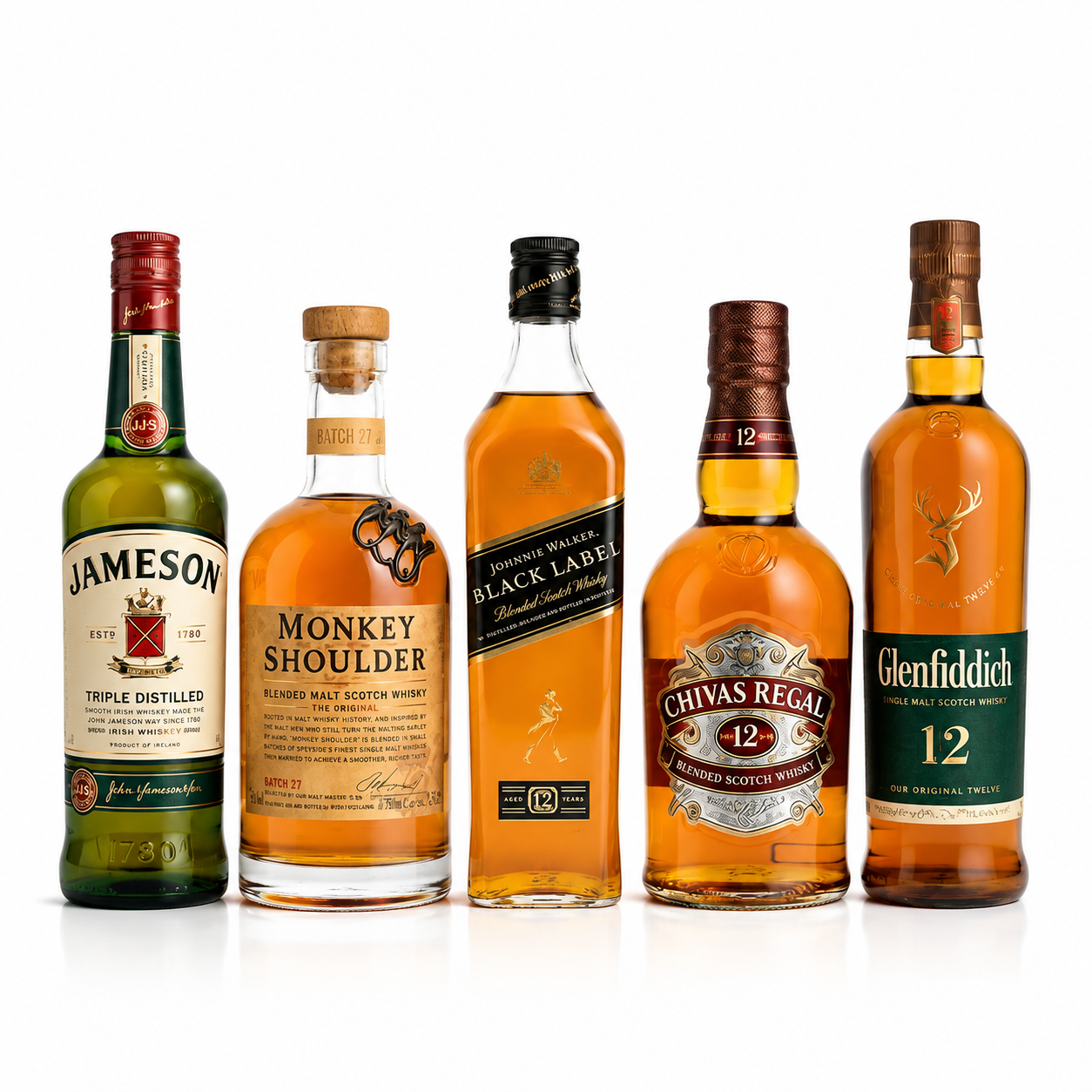 PREMIUM WHISKY KOMBO 5 PUDELIT